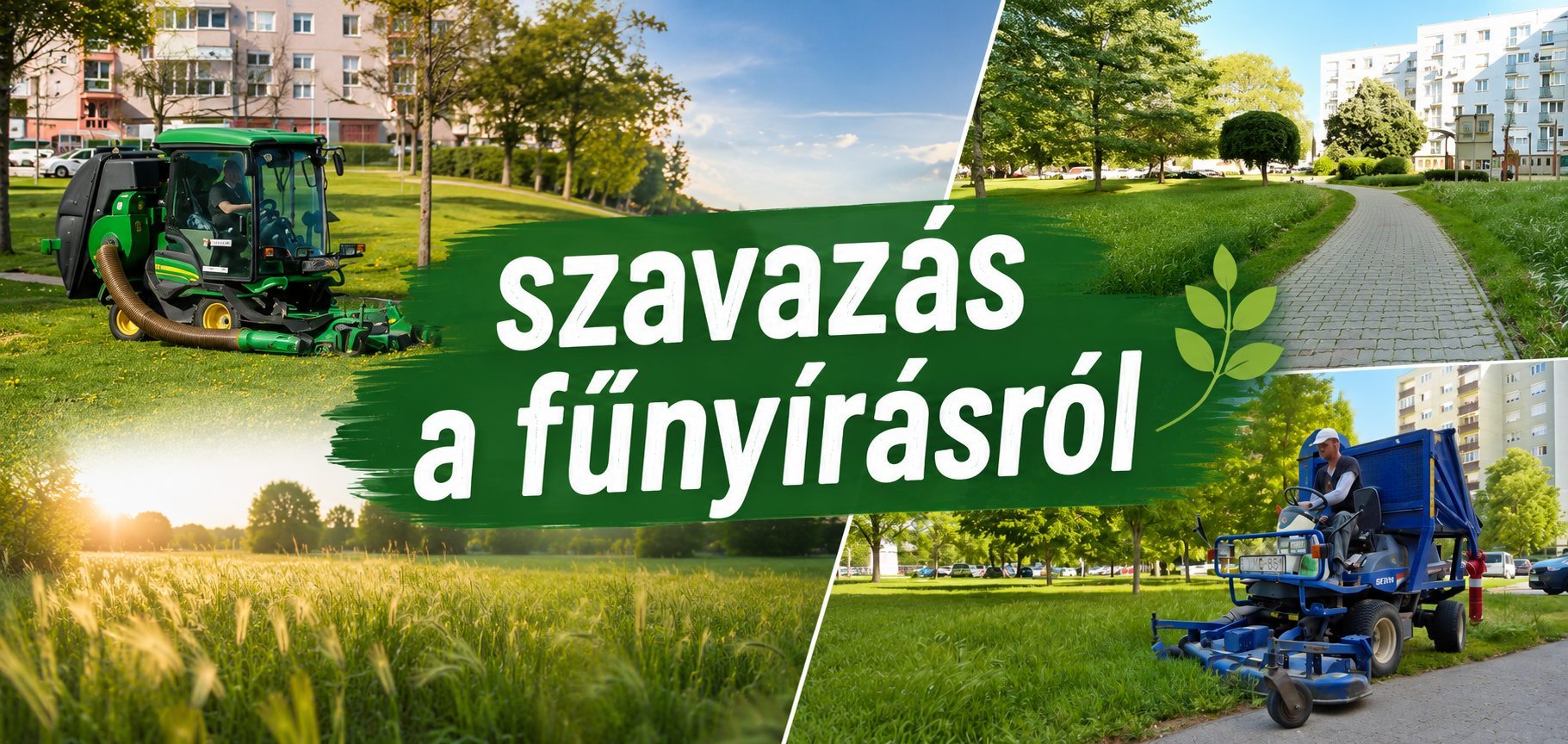 A legtöbben a kertészekre bíznák és nyírnák rendszeresen a zöldfelületeket a városban